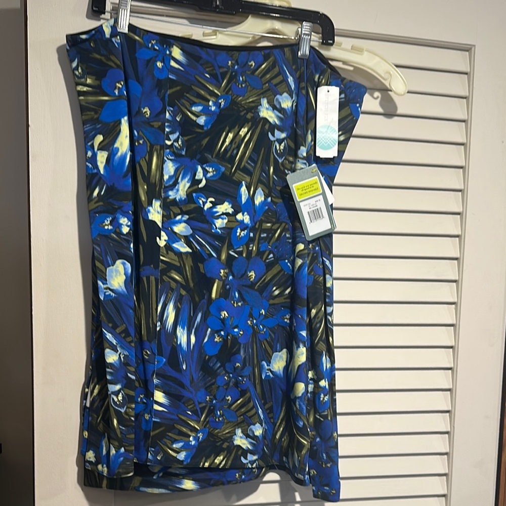 NWT Floral Blue and Green Skirt